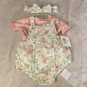 Little me floral romper